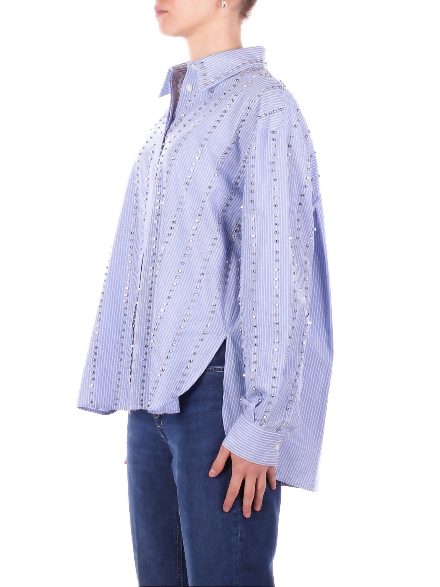 Pinko Camicie Bianco azzurro da donna in Bluse e camicie Drestige - Casamassima, commercioVirtuoso.it