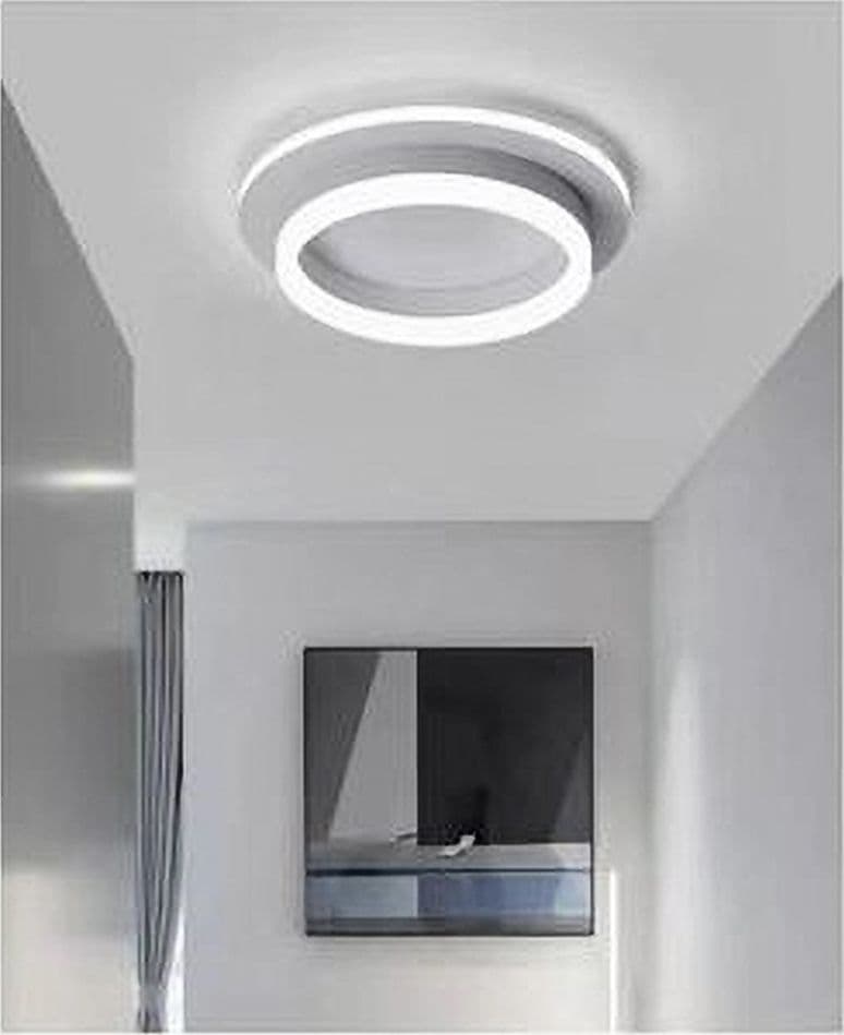 PLAFONIERA LED 27W TONDA CERCHIO BIANCO MODERNO LAMPADARIO SOFFITTO LUCE FREDDA 50490 in Plafoniere Trade Shop italia - Napoli, commercioVirtuoso.it