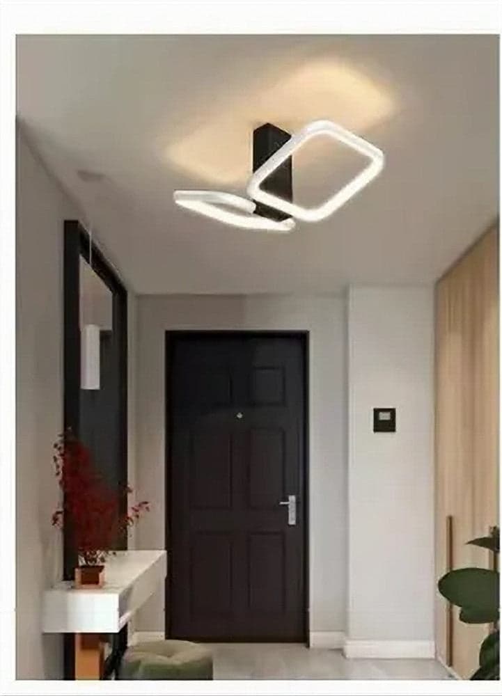 PLAFONIERA LED 20W 2 QUADRATI BIANCO DESIGN MODERNO LAMPADARIO DA SOFFITTO 50568 in Plafoniere Trade Shop italia - Napoli, commercioVirtuoso.it