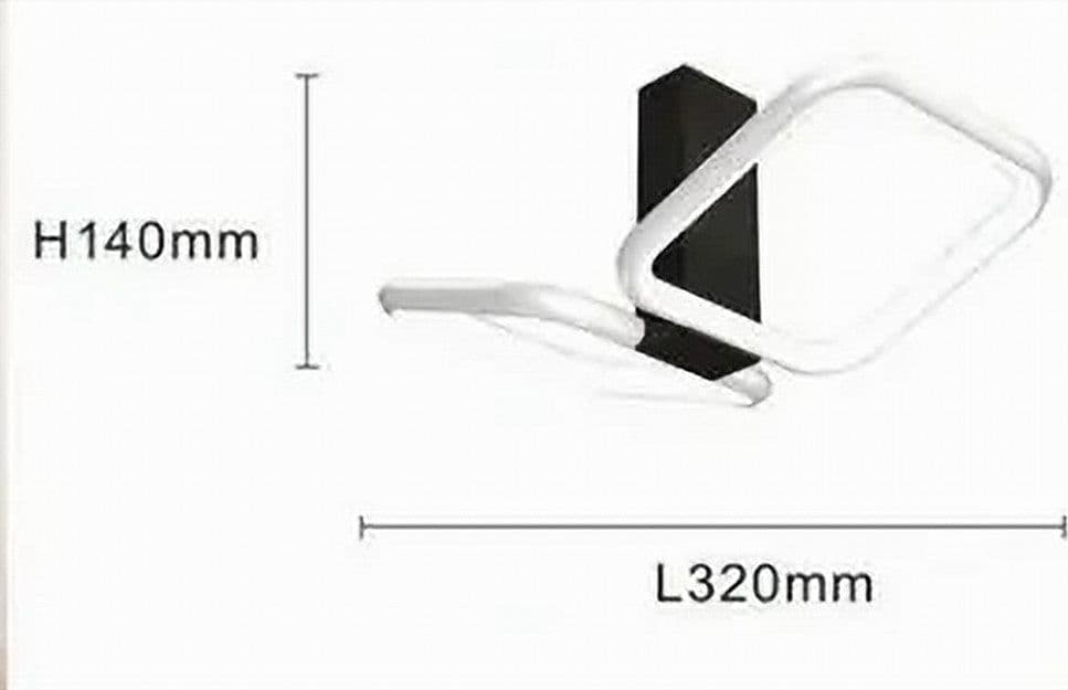 PLAFONIERA LED 20W 2 QUADRATI BIANCO DESIGN MODERNO LAMPADARIO DA SOFFITTO 50568 in Plafoniere Trade Shop italia - Napoli, commercioVirtuoso.it
