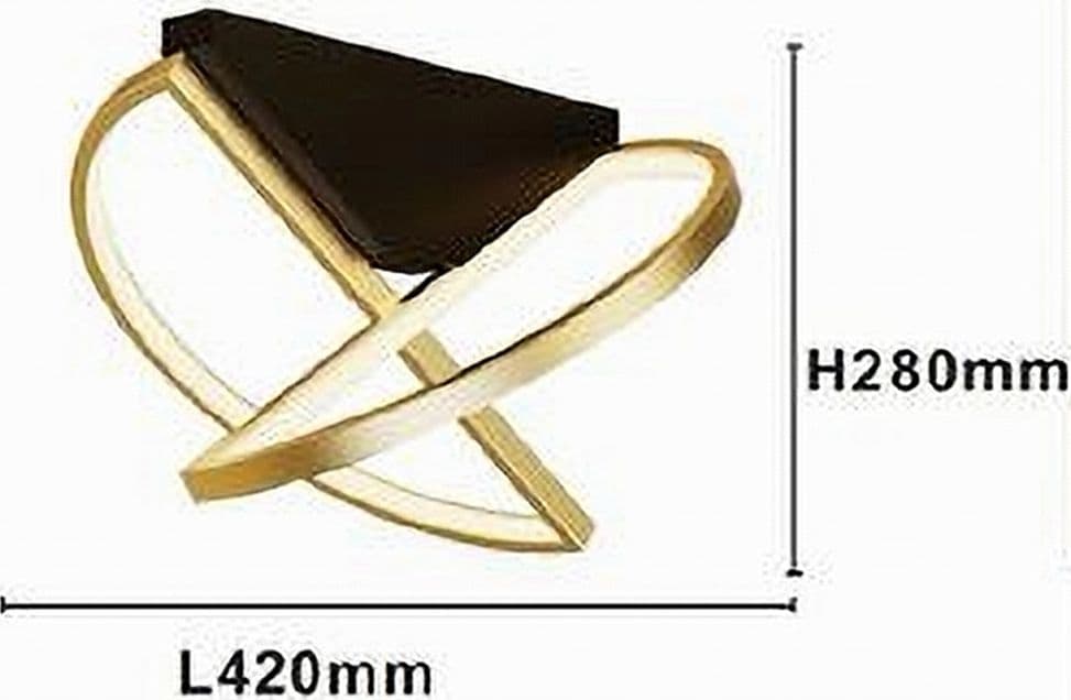 PLAFONIERA LED 44 WATT ORO LAMPADARIO SOFFITTO DESIGN MODERNO LUCE FREDDA 50438 in Plafoniere Trade Shop italia - Napoli, commercioVirtuoso.it
