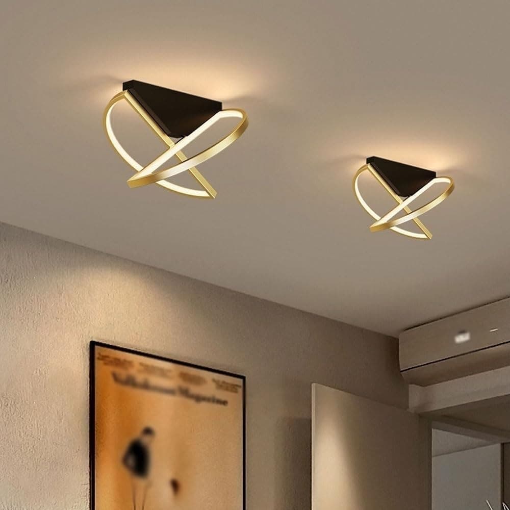 PLAFONIERA LED 44 WATT ORO LAMPADARIO SOFFITTO DESIGN MODERNO LUCE FREDDA 50438 in Plafoniere Trade Shop italia - Napoli, commercioVirtuoso.it