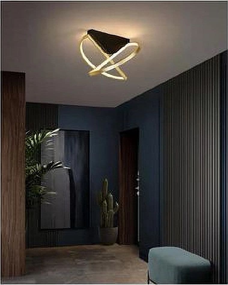 PLAFONIERA LED 44 WATT ORO LAMPADARIO SOFFITTO DESIGN MODERNO LUCE FREDDA 50438 in Plafoniere Trade Shop italia - Napoli, commercioVirtuoso.it