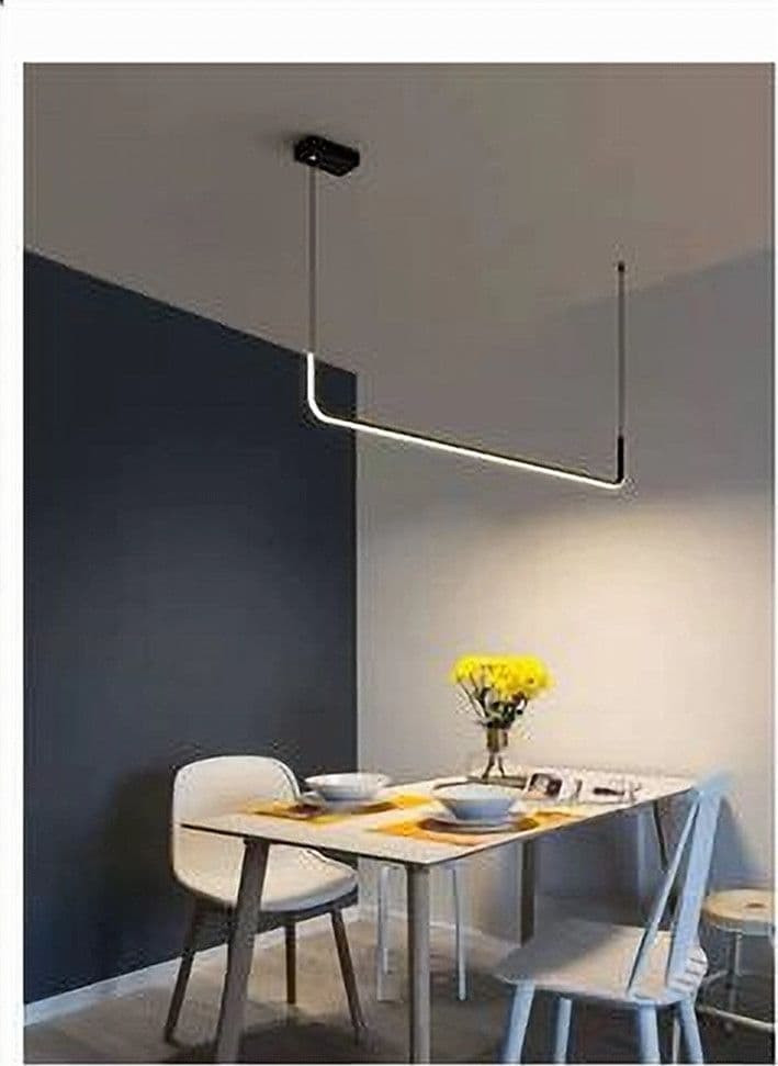 LAMPADARIO SOSPENSIONE 21W LINEARE ORIZZONTALE MINIMAL MODERNO NERO LUCE LED 50445 in Lampade a sospensione Trade Shop italia - Napoli, commercioVirtuoso.it