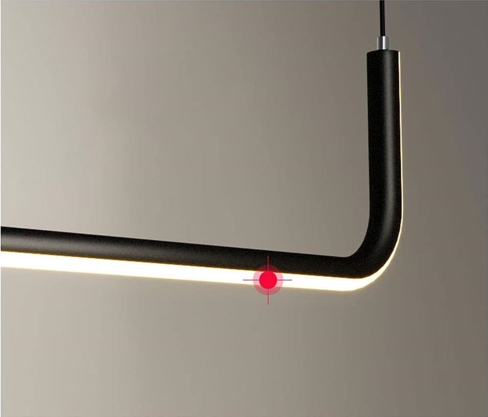 LAMPADARIO SOSPENSIONE 42W LINEARE ORIZZONTALE MINIMAL MODERNO NERO LUCE LED 50452 in Lampade a sospensione Trade Shop italia - Napoli, commercioVirtuoso.it