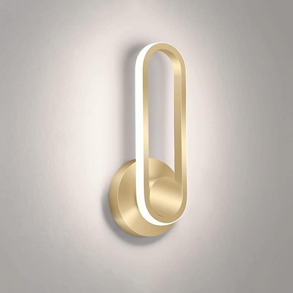 APPLIQUE DA PARETE LED 13 W OVALE VERTICALE ORIENTABILE ORO LUCE NATURALE 50346 in Applique Trade Shop italia - Napoli, commercioVirtuoso.it
