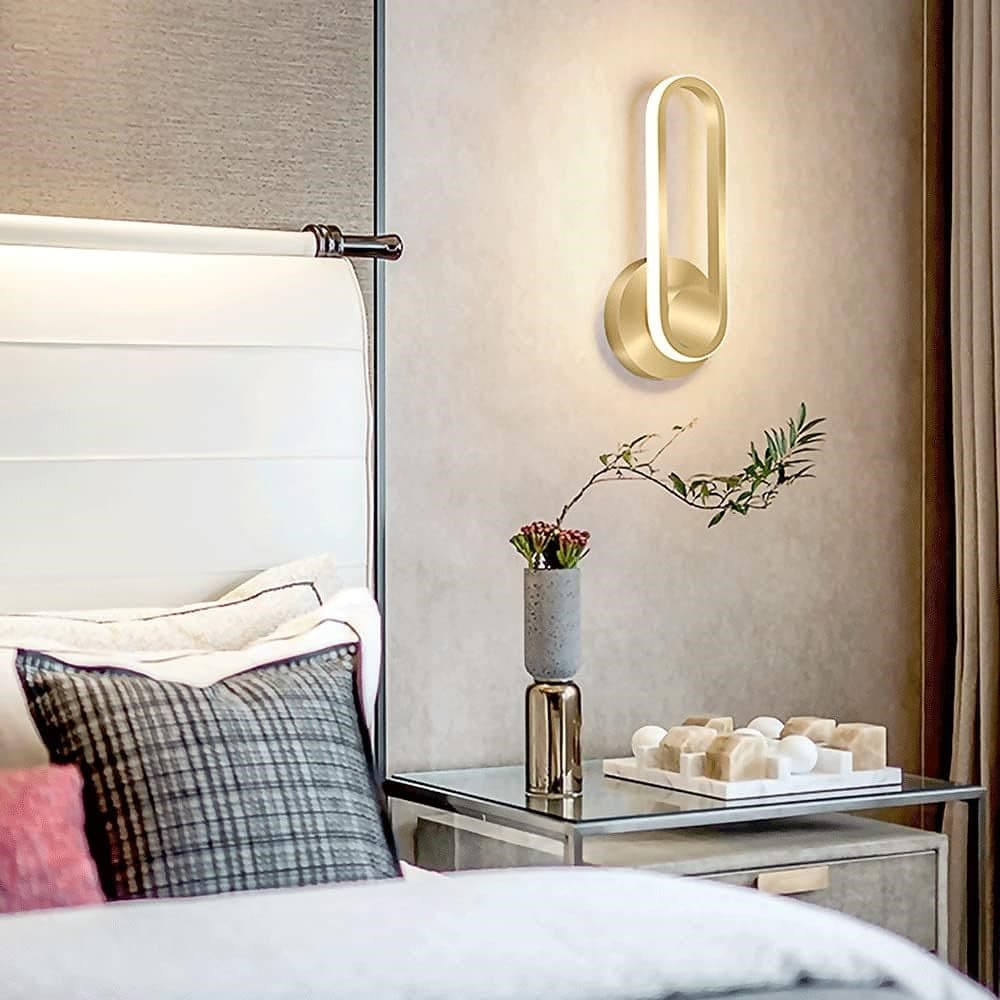 APPLIQUE DA PARETE LED 13 W OVALE VERTICALE ORIENTABILE ORO LUCE NATURALE 50346 in Applique Trade Shop italia - Napoli, commercioVirtuoso.it
