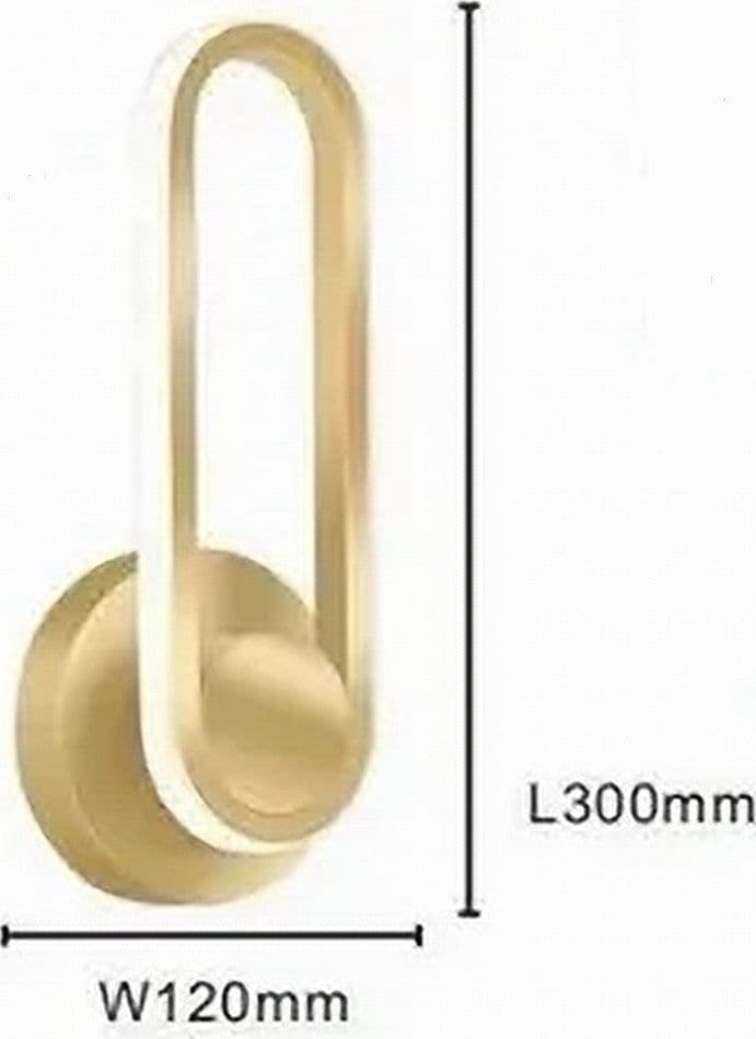 APPLIQUE DA PARETE LED 13 W OVALE VERTICALE ORIENTABILE ORO LUCE NATURALE 50346 in Applique Trade Shop italia - Napoli, commercioVirtuoso.it