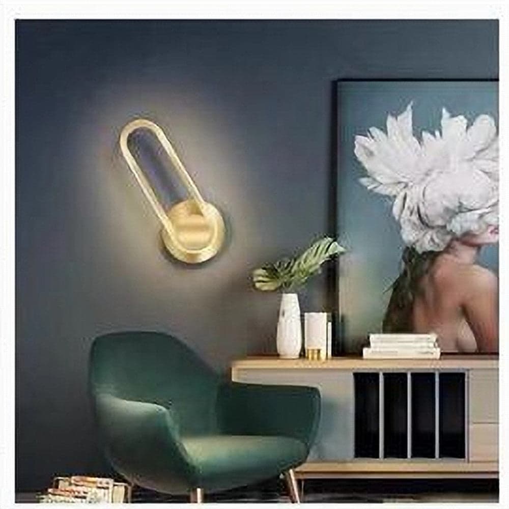 APPLIQUE DA PARETE LED 13 WATT OVALE VERTICALE ORIENTABILE ORO LUCE FREDDA 50353 in Applique Trade Shop italia - Napoli, commercioVirtuoso.it