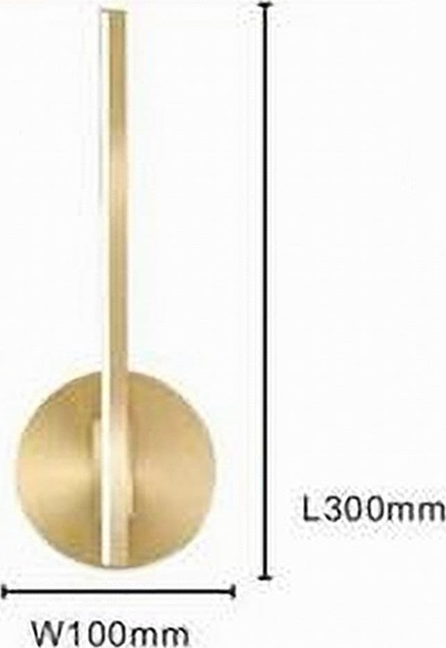 APPLIQUE DA PARETE LED 13 W LINEARE ORIENTABILE ORO LAMPADA LUCE NATURALE 50384 in Applique Trade Shop italia - Napoli, commercioVirtuoso.it