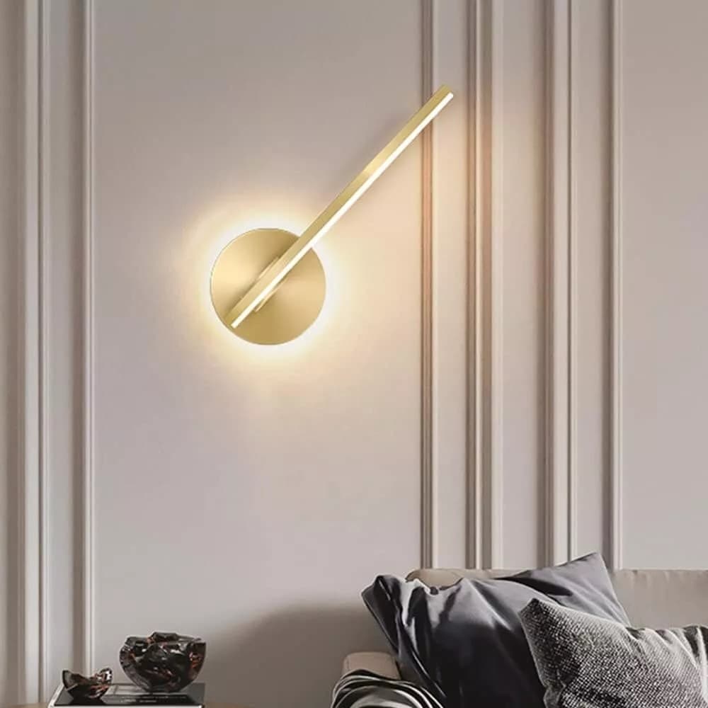 APPLIQUE DA PARETE LED 13 W LINEARE ORIENTABILE ORO LAMPADA LUCE NATURALE 50384 in Applique Trade Shop italia - Napoli, commercioVirtuoso.it