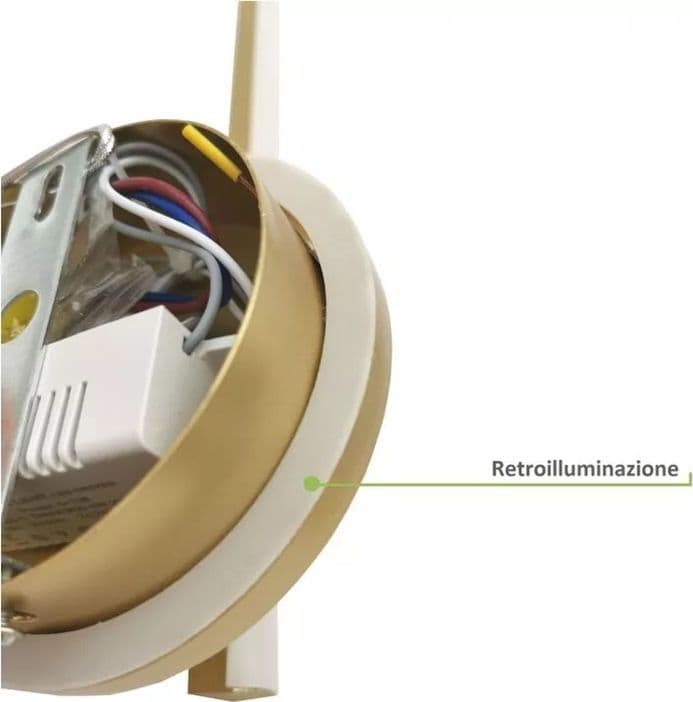 APPLIQUE DA PARETE LED 13 WATT LINEARE ORIENTABILE ORO LAMPADA LUCE FREDDA 50391 in Applique Trade Shop italia - Napoli, commercioVirtuoso.it