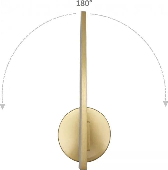 APPLIQUE DA PARETE LED 13 WATT LINEARE ORIENTABILE ORO LAMPADA LUCE FREDDA 50391 in Applique Trade Shop italia - Napoli, commercioVirtuoso.it