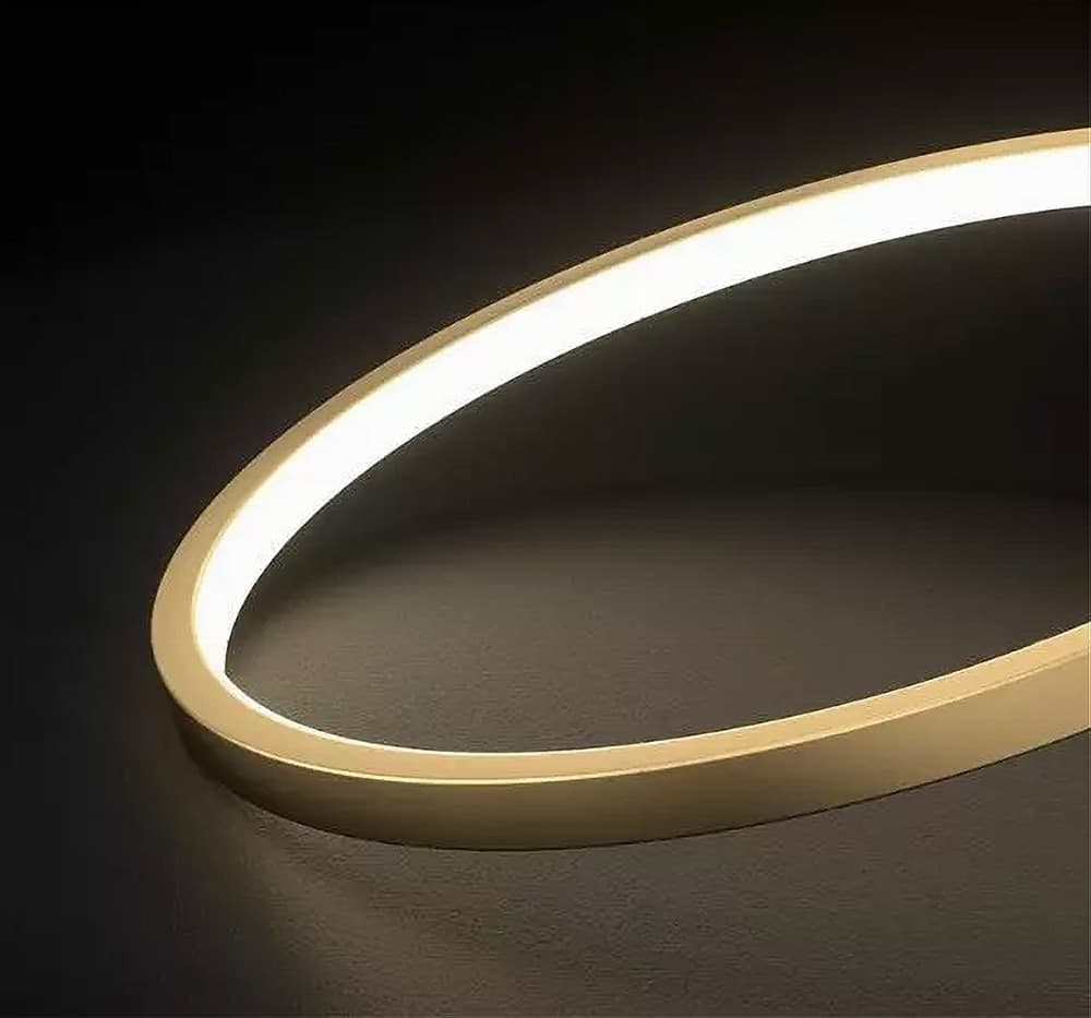 LAMPADA DA TAVOLO LED 12 W DESIGN CURVA ORO TOUCH SCRIVANIA COMODINO IP20 32729 in Lampade da lavoro Trade Shop italia - Napoli, commercioVirtuoso.it
