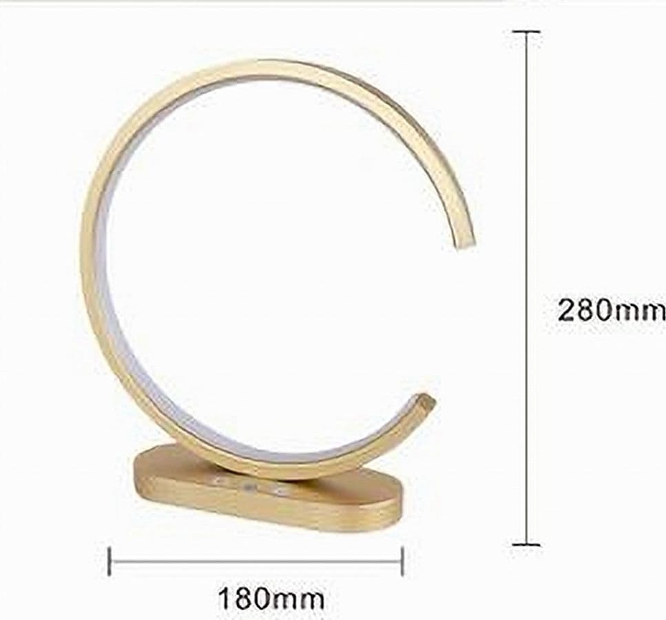 LAMPADA DA TAVOLO LED 12 W DESIGN CURVA ORO TOUCH SCRIVANIA COMODINO IP20 32729 in Lampade da lavoro Trade Shop italia - Napoli, commercioVirtuoso.it