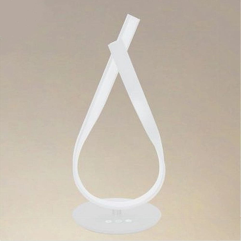 Lume Intrecciato Led Bianco 12 Watt Lampada Da Tavolo Moderno Doppia Luce 32705