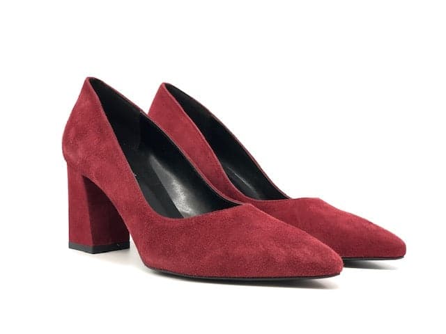 DOLCE MODA Décolleté in pelle scamosciata bordo - 6