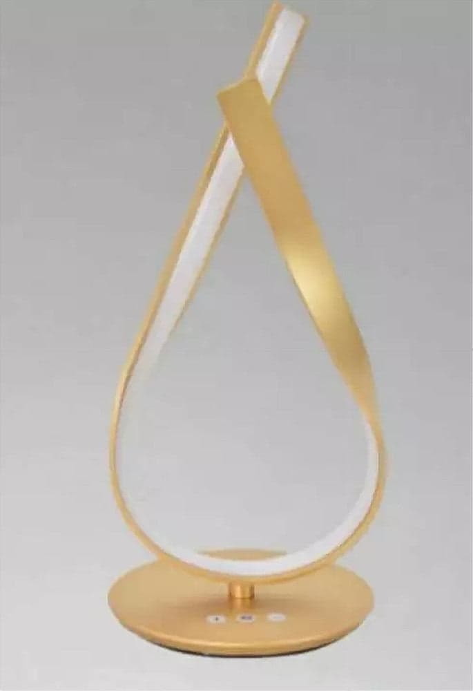 LUME INTRECCIATO LED ORO 12 W LAMPADA DA TAVOLO DESIGN MODERNO DOPPIA LUCE 32712 in Lampade da tavolo e abat-jour Trade Shop italia - Napoli, commercioVirtuoso.it