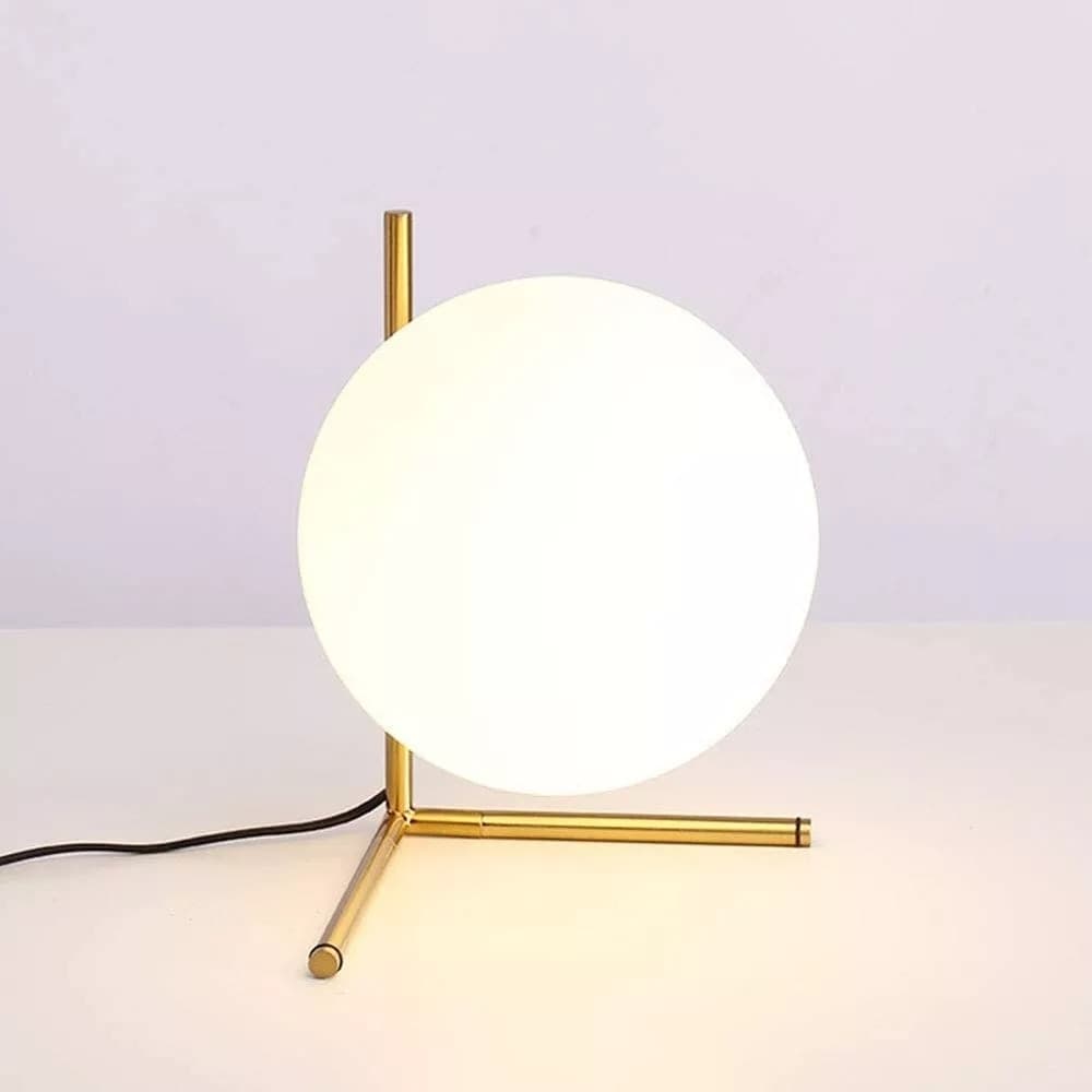 LAMPADA DA TAVOLO SCRIVANIA RAMO CON SFERA IN VETRO LUCE ATTACCO E27 ORO 33870 in Lampade da tavolo e abat-jour Trade Shop italia - Napoli, commercioVirtuoso.it