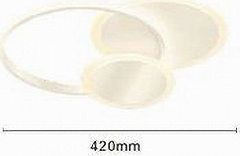 PLAFONIERA LUCE NATURALE LED CERCHI 38W LAMPADARIO SOFFITTO BIANCO MODERNO 50019 in Plafoniere Trade Shop italia - Napoli, commercioVirtuoso.it