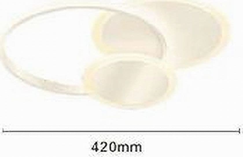 PLAFONIERA LUCE FREDDA LED CERCHI 38W LAMPADARIO A SOFFITTO BIANCO MODERNO 50026 in Plafoniere Trade Shop italia - Napoli, commercioVirtuoso.it