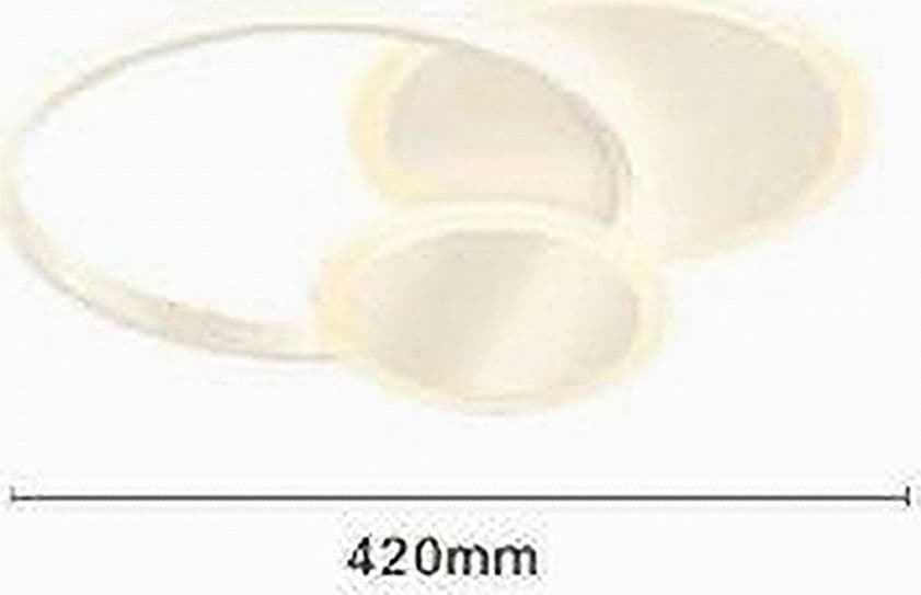 PLAFONIERA LUCE FREDDA LED CERCHI 38W LAMPADARIO A SOFFITTO BIANCO MODERNO 50026 in Plafoniere Trade Shop italia - Napoli, commercioVirtuoso.it