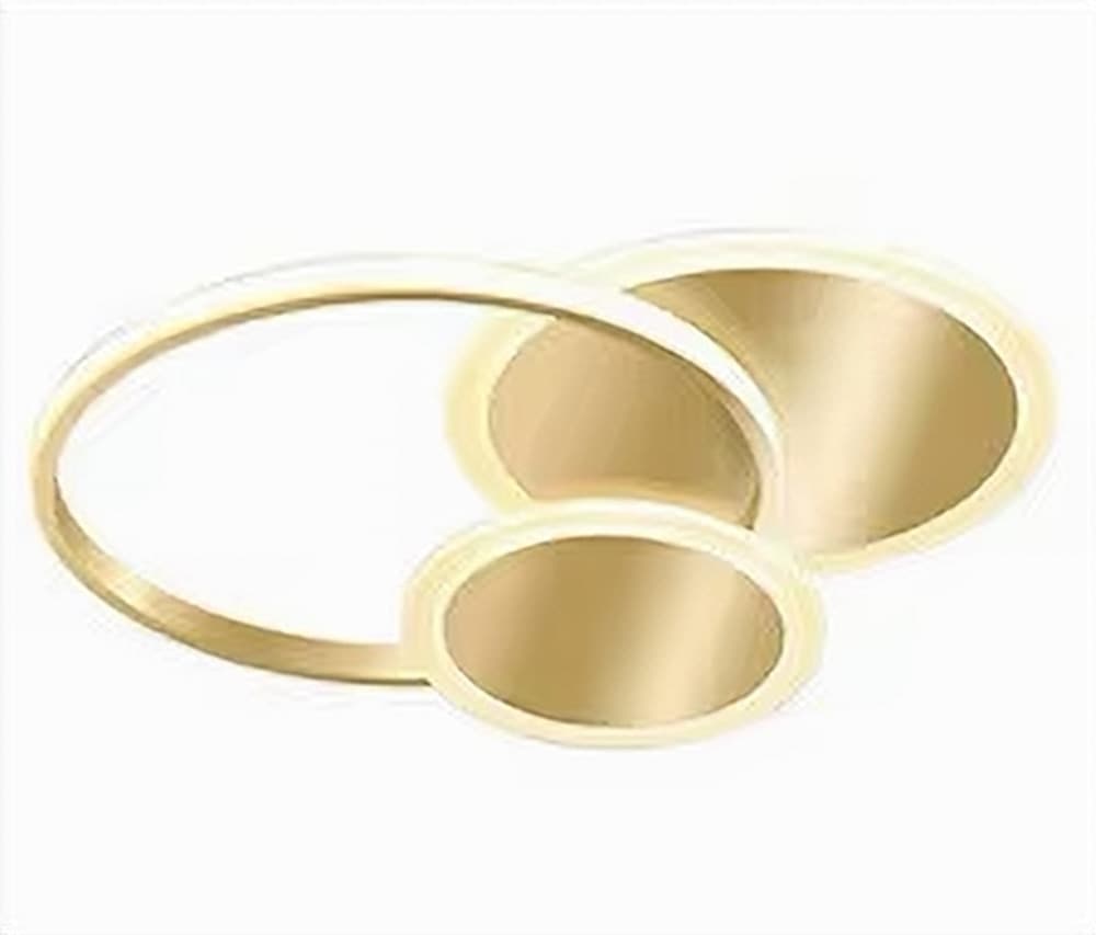 PLAFONIERA LUCE FREDDA LED CERCHI 38 W LAMPADARIO DA SOFFITTO ORO MODERNO 50040 in Plafoniere Trade Shop italia - Napoli, commercioVirtuoso.it