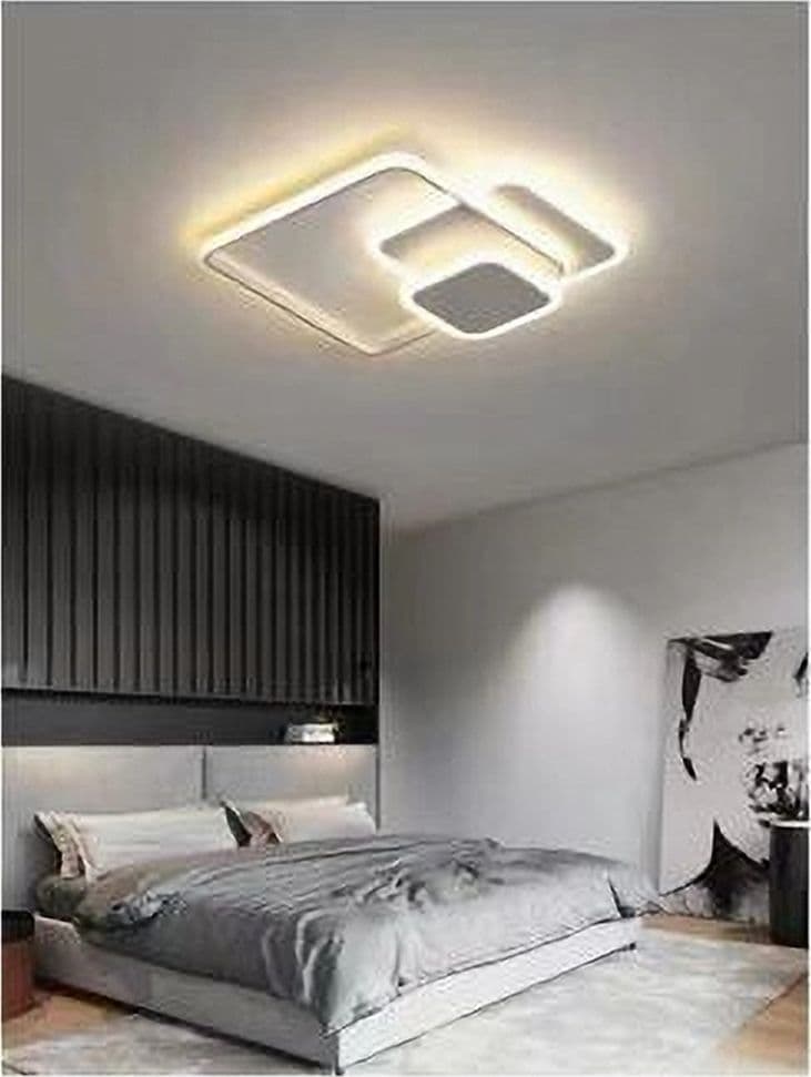 PLAFONIERA LUCE FREDDA LED QUADRATA 50W LAMPADARIO SOFFITTO BIANCO MODERNO 50064 in Plafoniere Trade Shop italia - Napoli, commercioVirtuoso.it