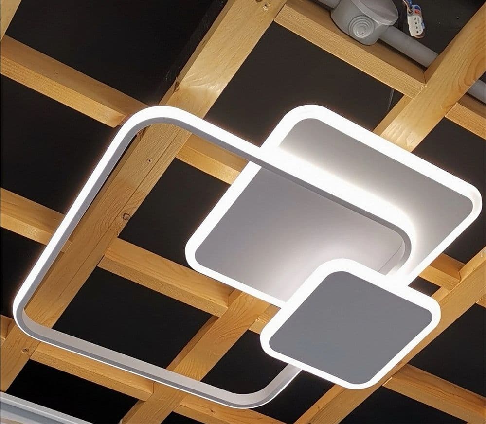PLAFONIERA LUCE FREDDA LED QUADRATA 50W LAMPADARIO SOFFITTO BIANCO MODERNO 50064 in Plafoniere Trade Shop italia - Napoli, commercioVirtuoso.it