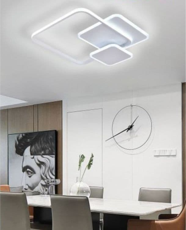 PLAFONIERA LUCE FREDDA LED QUADRATA 50W LAMPADARIO SOFFITTO BIANCO MODERNO 50064 in Plafoniere Trade Shop italia - Napoli, commercioVirtuoso.it