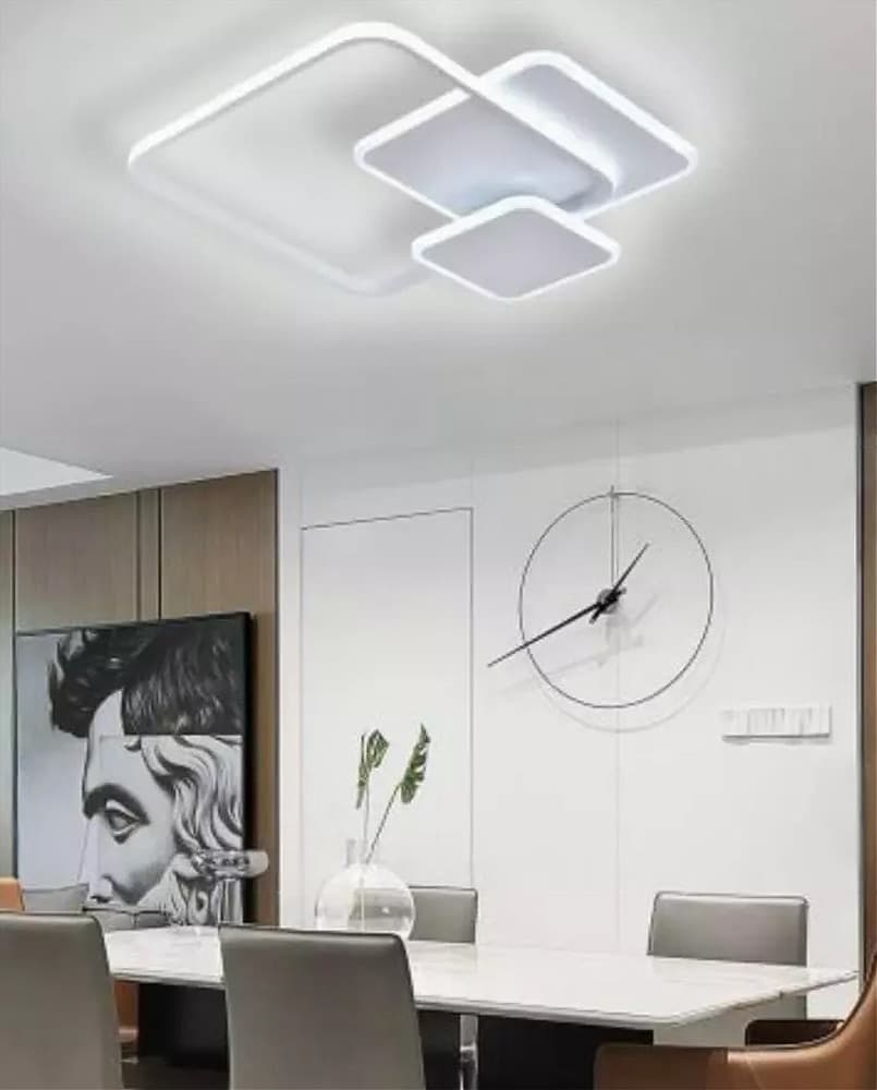 PLAFONIERA LUCE FREDDA LED QUADRATA 50W LAMPADARIO SOFFITTO BIANCO MODERNO 50064 in Plafoniere Trade Shop italia - Napoli, commercioVirtuoso.it