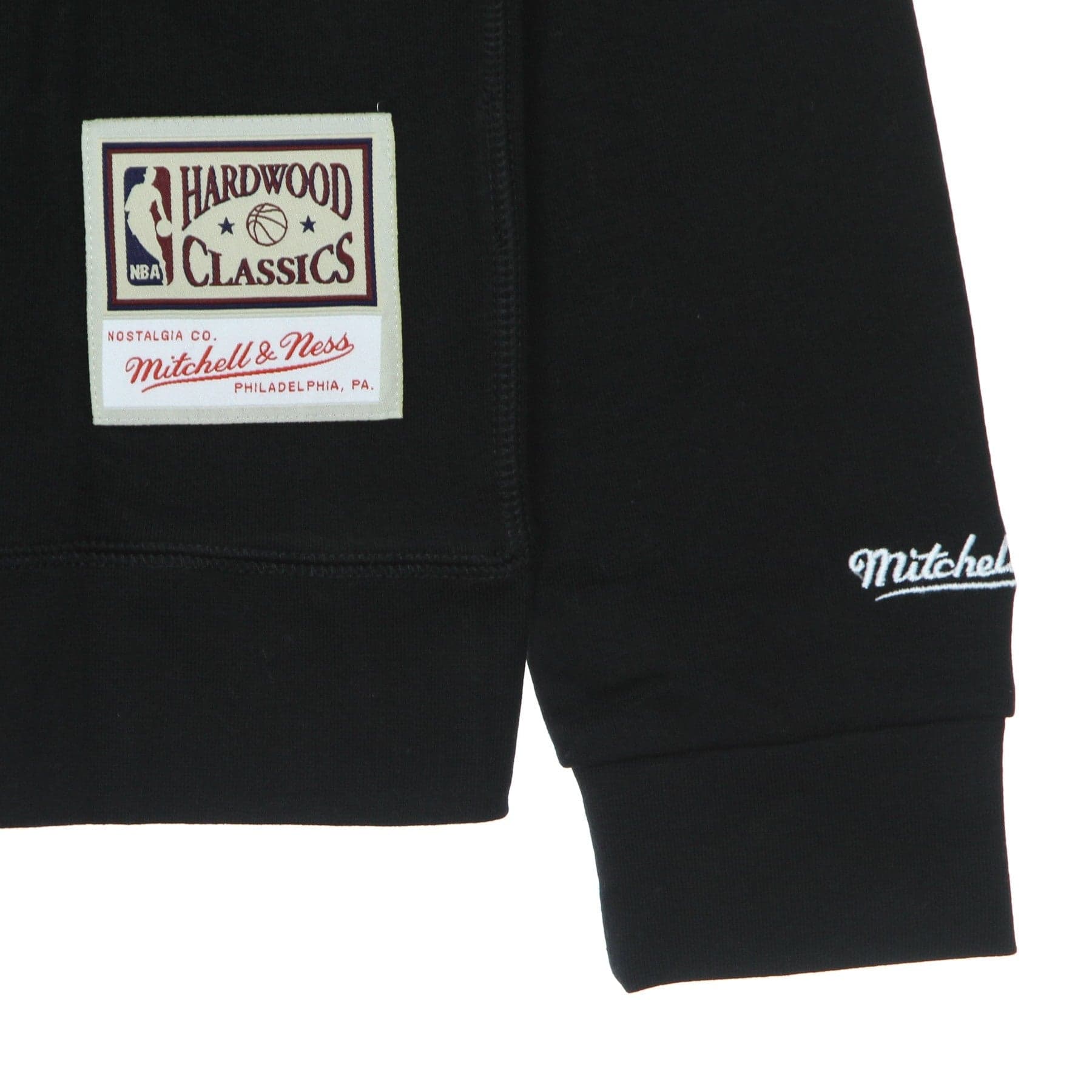 MITCHELL &amp; NESS Felpa Cappuccio Uomo Nba Cropped Logo Hoody Hardwood Classics Chibul Black/original Team Colors da uomo in Felpe con cappuccio Drestige - Casamassima, commercioVirtuoso.it