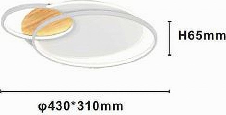 PLAFONIERA LED 38W CERCHI BIANCO LAMPADARIO SOFFITTO MODERNO LUCE NATURALE 70838 in Plafoniere Trade Shop italia - Napoli, commercioVirtuoso.it