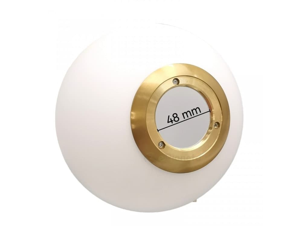 LAMPADARIO A SOSPENSIONE ORO CON SFERA VETRO BIANCO ATTACCO E27 MODERNO MINIMAL 33504 in Lampade a sospensione Trade Shop italia - Napoli, commercioVirtuoso.it