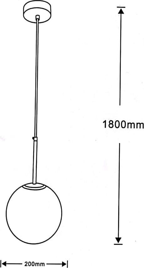 LAMPADARIO A SOSPENSIONE ARGENTO CON SFERA VETRO BIANCO ATTACCO E27 MINIMAL 33511 in Lampade a sospensione Trade Shop italia - Napoli, commercioVirtuoso.it