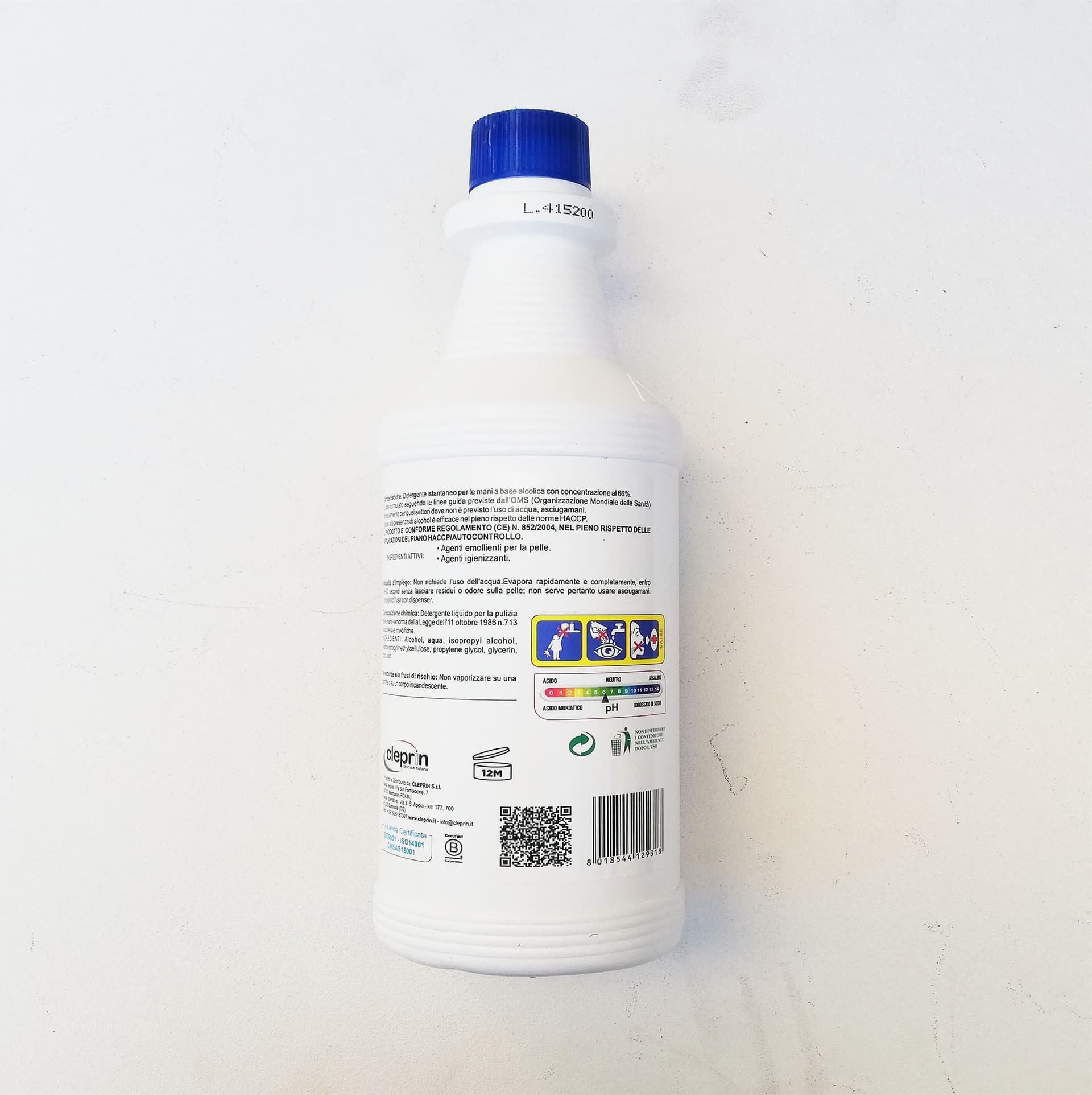 Carezza Igien Gel 1lt igienizzante istantaneo per le mani a base alcolica in Disinfettanti per le mani Aloiserw.com - Altomonte, commercioVirtuoso.it