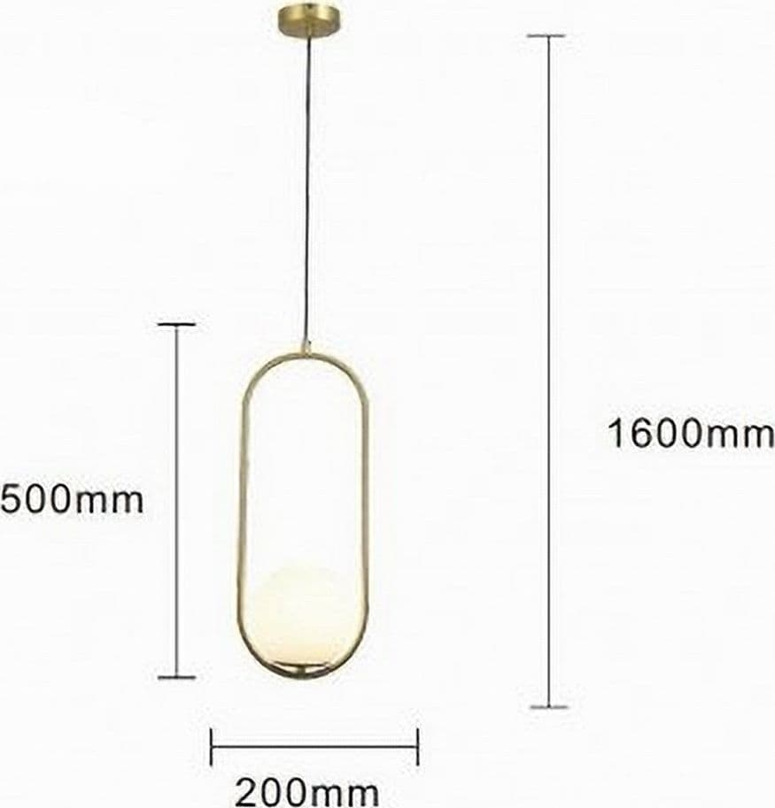 LAMPADARIO A SOSPENSIONE ORO OVALE CON SFERA VETRO ATTACCO E27 MODERNA MINIMAL 32835 in Lampade a sospensione Trade Shop italia - Napoli, commercioVirtuoso.it