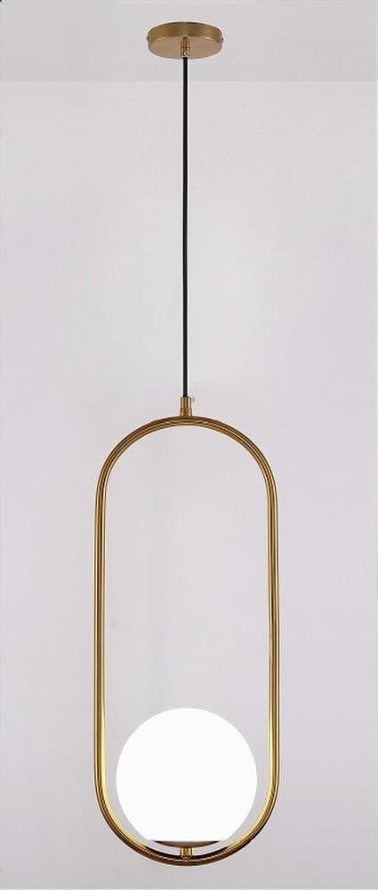 LAMPADARIO A SOSPENSIONE ORO OVALE CON SFERA VETRO ATTACCO E27 MODERNA MINIMAL 32835 in Lampade a sospensione Trade Shop italia - Napoli, commercioVirtuoso.it