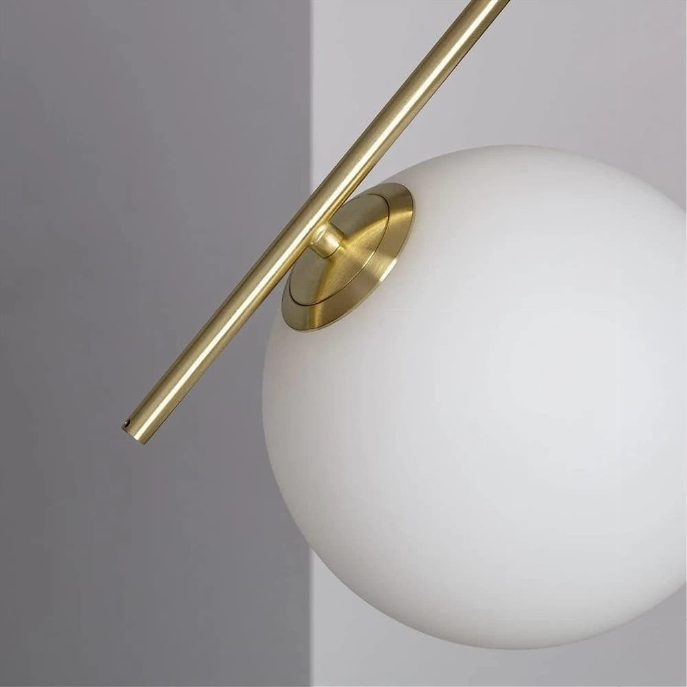 LAMPADARIO A SOSPENSIONE ATTACCO E27 ORO CON SFERA IN VETRO MODERNO MINIMAL 32828 in Lampade a sospensione Trade Shop italia - Napoli, commercioVirtuoso.it