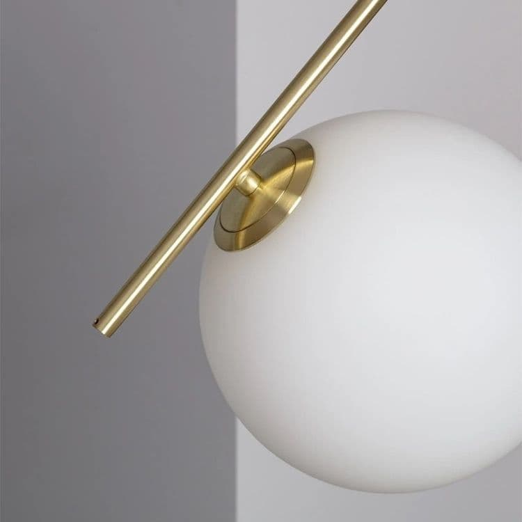 LAMPADARIO A SOSPENSIONE ATTACCO E27 ORO CON SFERA IN VETRO MODERNO MINIMAL 32828 in Lampade a sospensione Trade Shop italia - Napoli, commercioVirtuoso.it