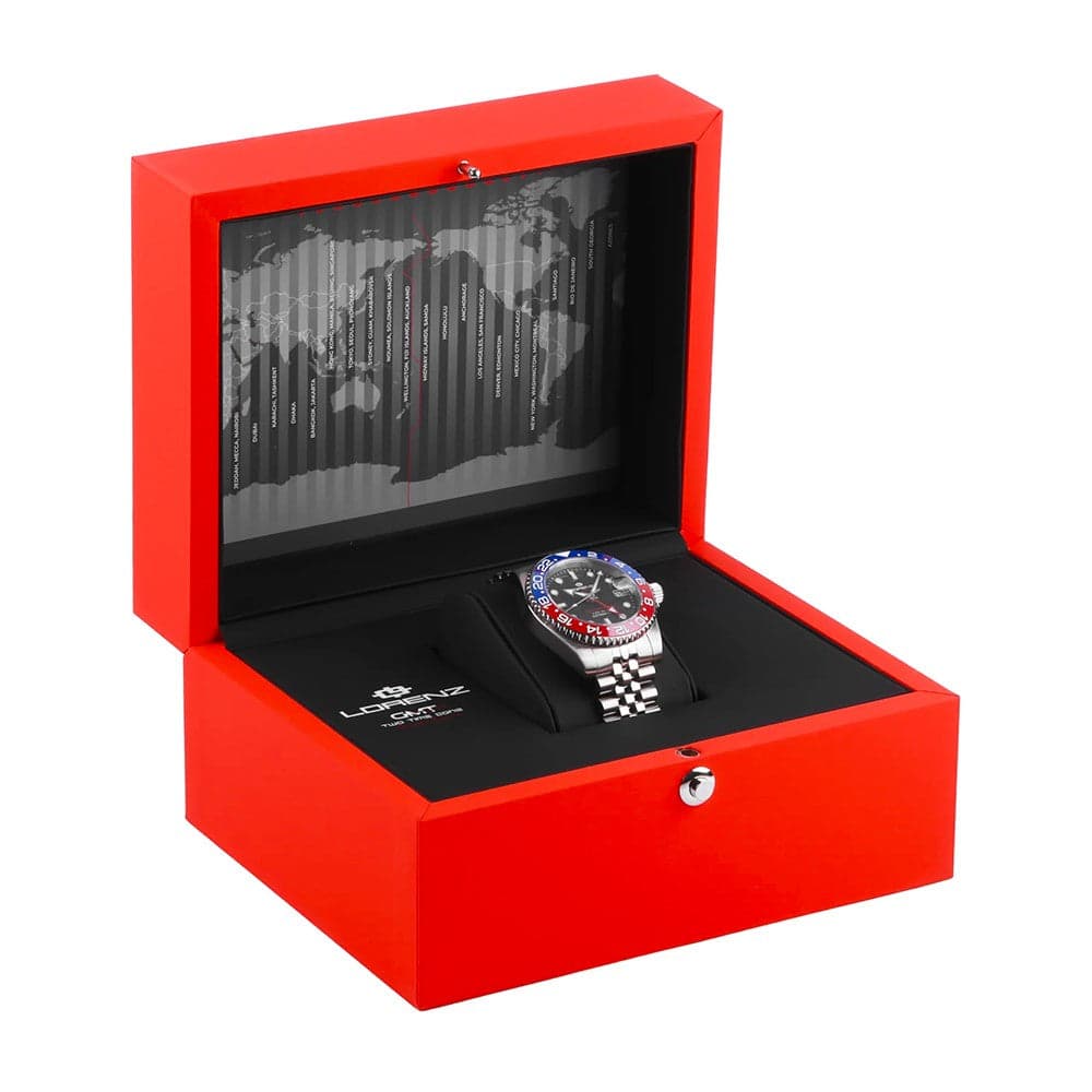 Lorenz GMT Special Edition – Automatico quadrante nero (30257EE) in Orologi da polso Web Time Orologi - Milano, commercioVirtuoso.it