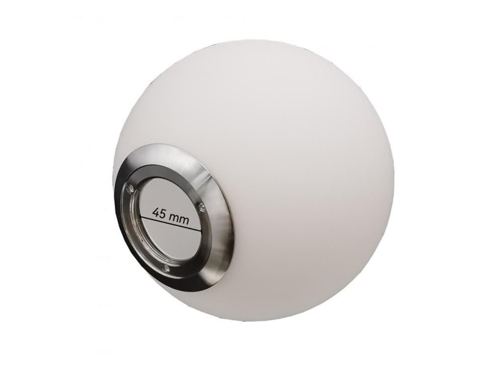 LAMPADARIO A SOSPENSIONE ATTACCO E27 ARGENTO CON SFERA VETRO MODERNO MINIMAL 33474 in Lampade a sospensione Trade Shop italia - Napoli, commercioVirtuoso.it