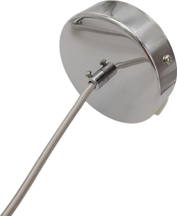 LAMPADARIO A SOSPENSIONE ATTACCO E27 ARGENTO CON SFERA VETRO MODERNO MINIMAL 33474 in Lampade a sospensione Trade Shop italia - Napoli, commercioVirtuoso.it