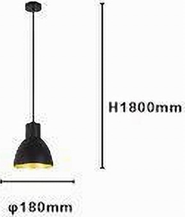 LAMPADARIO A SOSPENSIONE E27 FERRO PARALUME MODERNO CONTEMPORANEO CAMPANELLA NERA ORO 33269 in Lampade a sospensione Trade Shop italia - Napoli, commercioVirtuoso.it