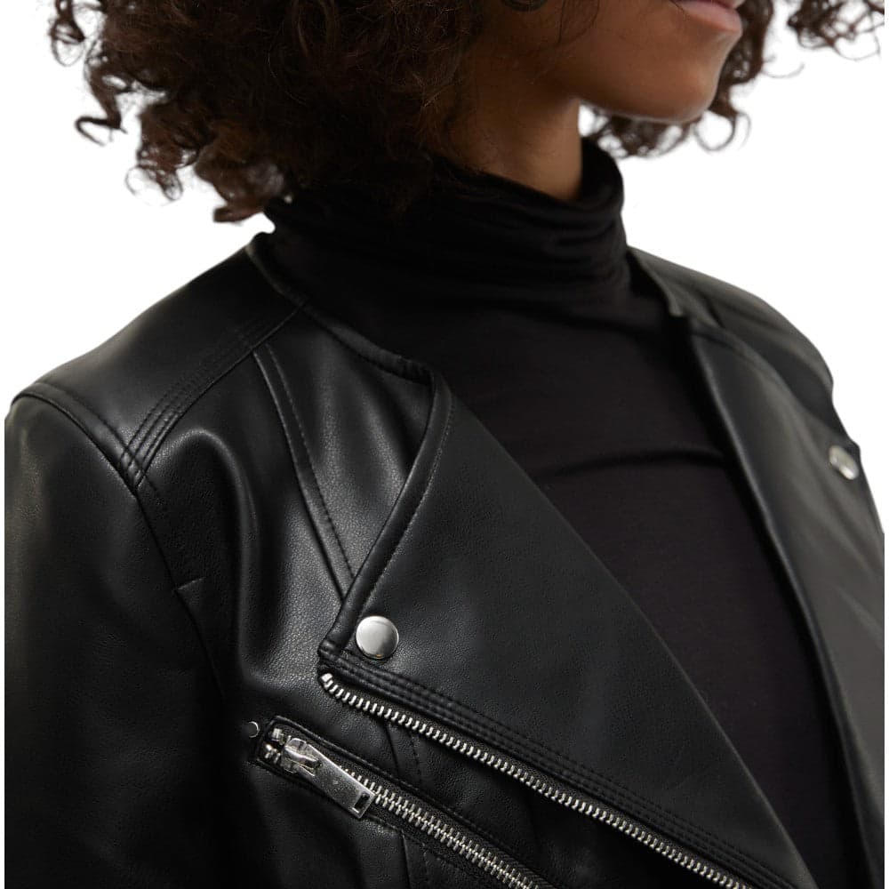 Vero Moda giacca ecopelle nera Riley 10302441 in Giacche Prodotti di Classe - Nocera Superiore, commercioVirtuoso.it