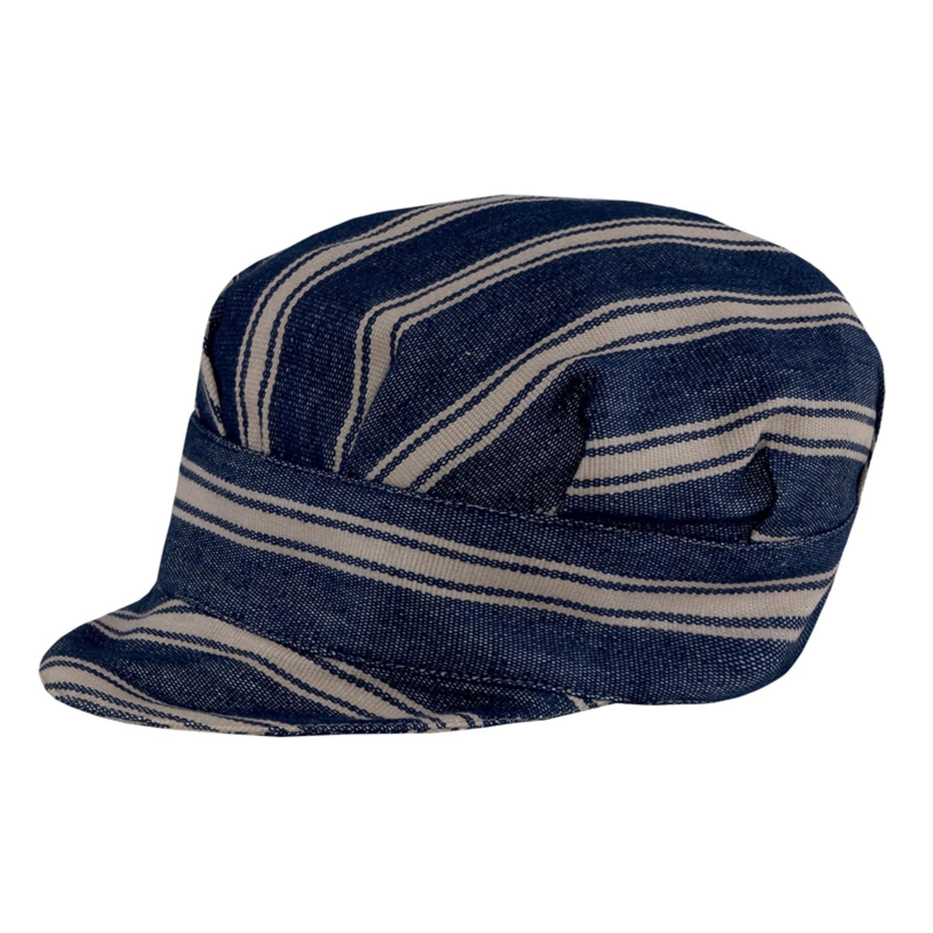 Cappello Tommy Rigato Blu Berretto con Visiera Banconiere Commessa in Accessori Dresswork - Como, commercioVirtuoso.it