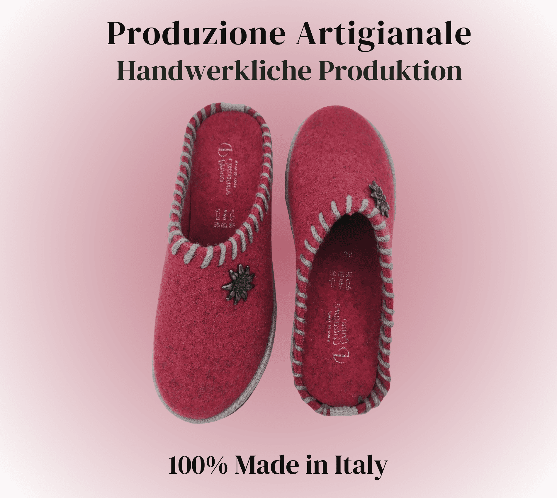Le Originali Tirolesi Ciabatte Donna in Vera Lana Cotta, Pantofole Invernali 100% Made in Italy, Artigianato Ecosostenibil in Ciabatte moda Primo Calzature - Venezia, commercioVirtuoso.it