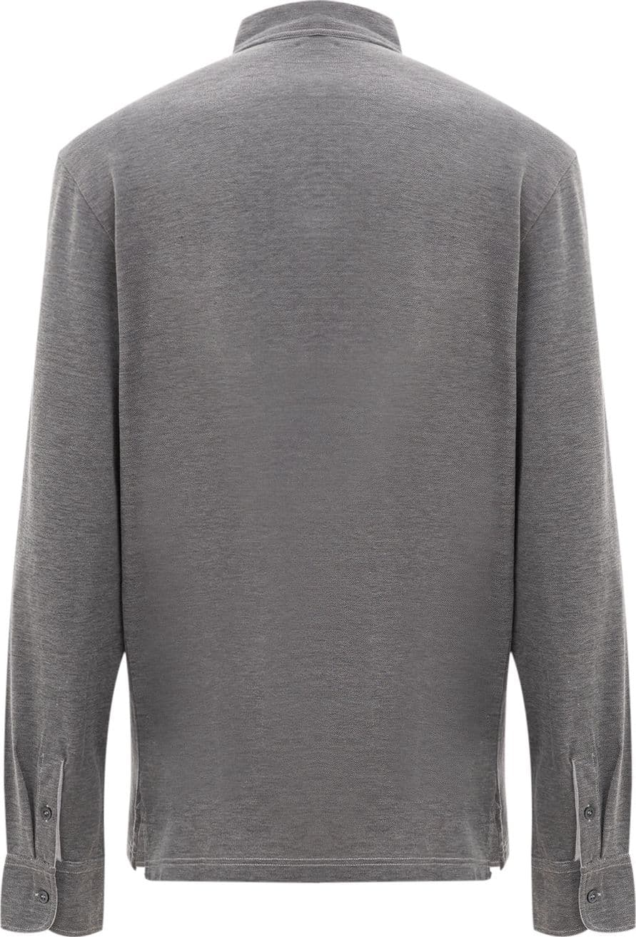 Corneliani Polo Grigia a Maniche lunghe da uomo in Polo Drestige - Casamassima, commercioVirtuoso.it