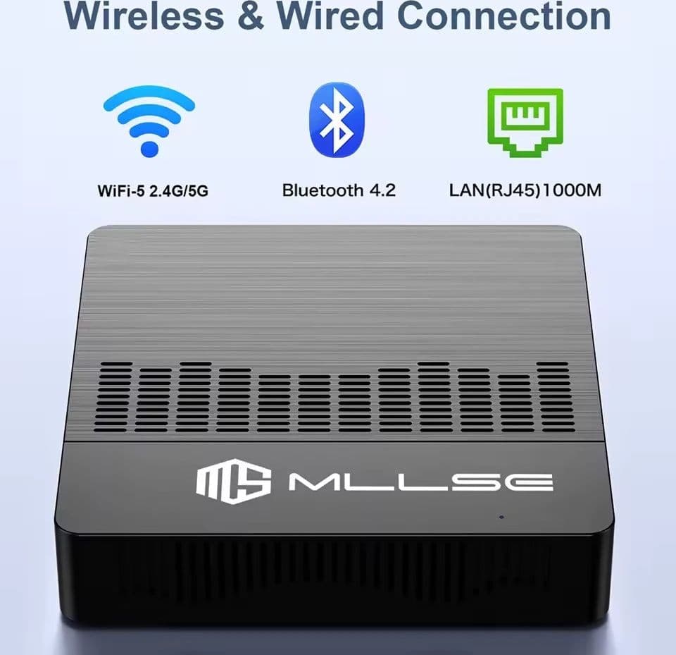 PC DESKTOP MINI INTEL RAM 6GB SSD 128GB WIN 11 WiFi dual-band (2,4G e 5G) BT 4.2 in Mini PC Tech Service - Melito di Napoli, commercioVirtuoso.it
