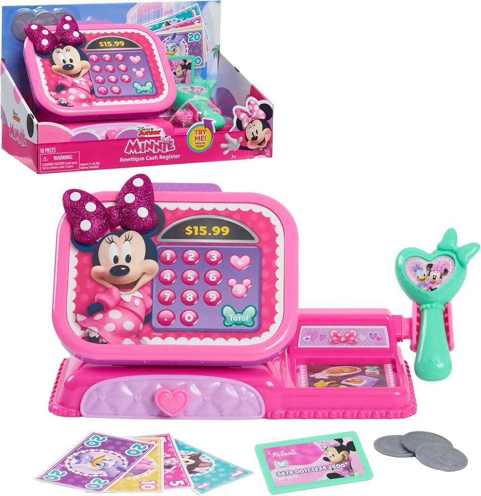 Registratore di cassa della fiocco-boutique di Minni Disney Junior con effetti sonori in Animali Cartoleria Deja Vu - Crotone, commercioVirtuoso.it